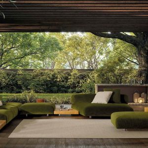 Minotti Orion outdoor modular sofa system