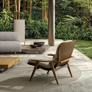 Minotti Elas armchair, bergère & ottoman collection