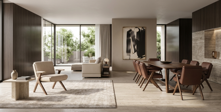 Read more about the article MINOTTI 2026 COLLECTION | LILLIAM ARMCHAIR AND LILLIAM “DINING”